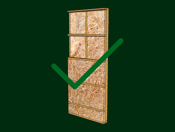 Avec isolant ossature bois