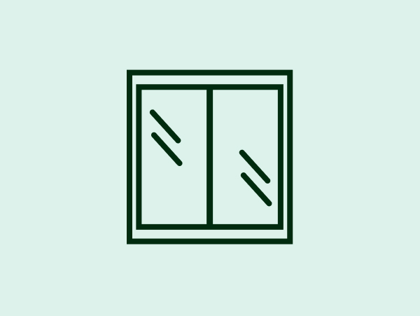 Baie vitrée 2m x 2,10m